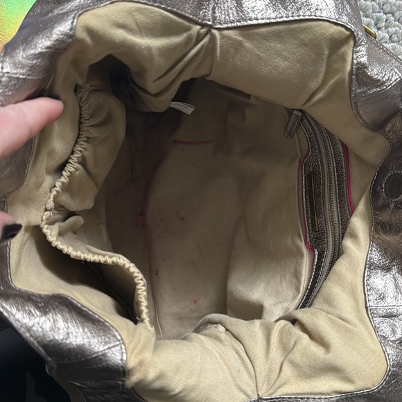 Elliott Lucca Metallic Gold Tote - Picture 4 of 7